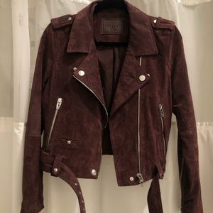 Faux suede jacket